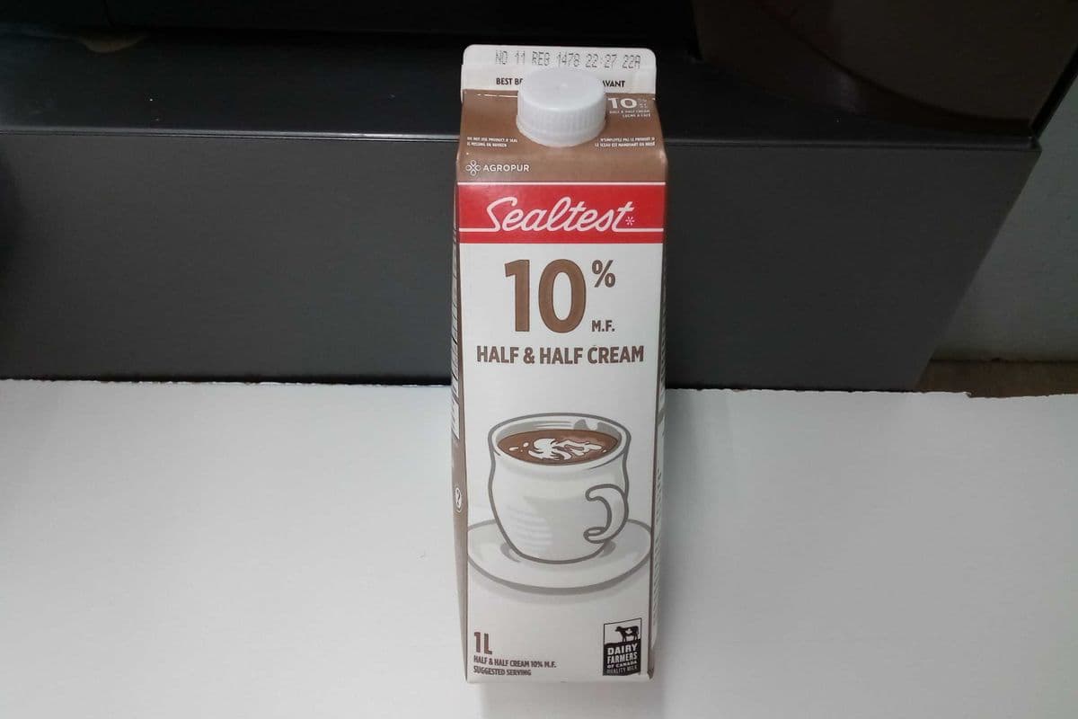 Half & Half Cream - Sealtest,/ Lactantia at availability, 10% (1 L)