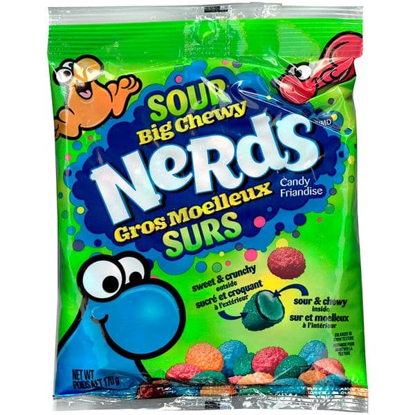 Nerd's Gros Moelleux Surs 170g/ Nerd's Big Chewy Sours 170g
