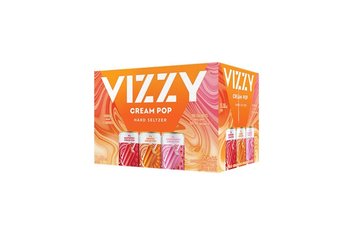 Vizzy Cream Pop Seltzer Mix Pack (12 Cans) (12 x 355ml)