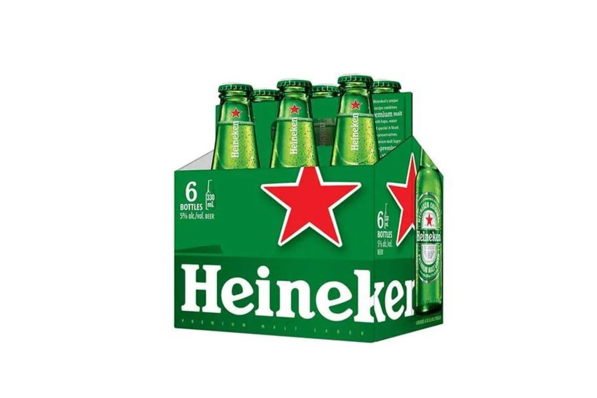 Heineken Lager Pale Lager, Netherland (6 Bottles) (6 x 330ML)