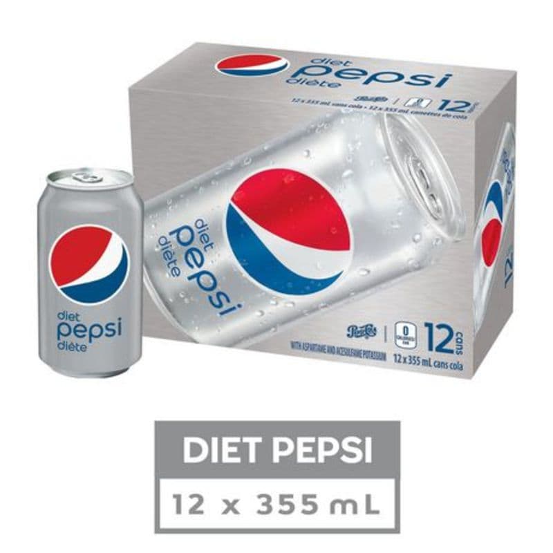 Diet Pepsi (12 pcs) (355 ml)