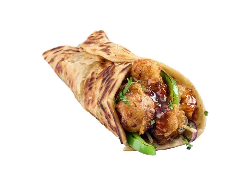 Sweet & Spicy Cauliflower Kathi Roll
