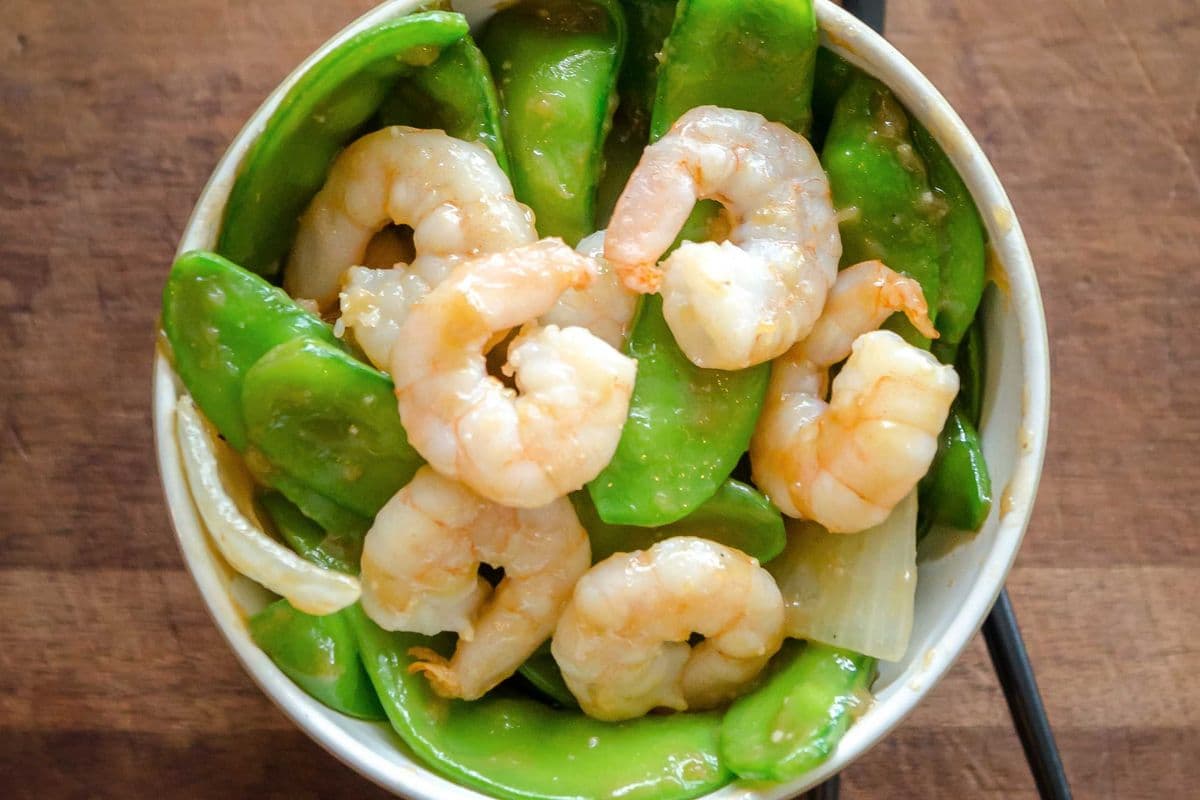 Shrimp with Snow Peas