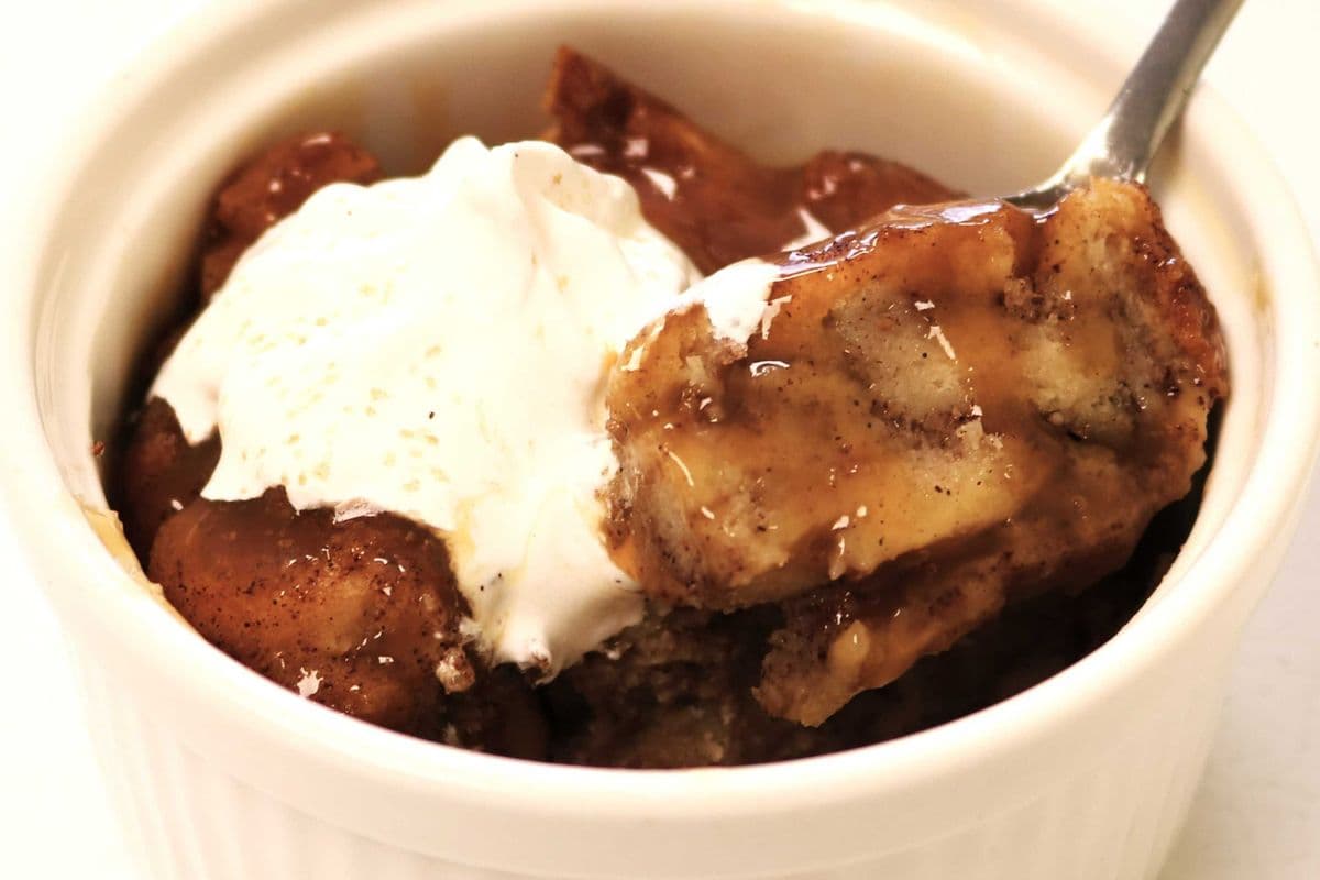 Bread Pudding with Caramel Sauce