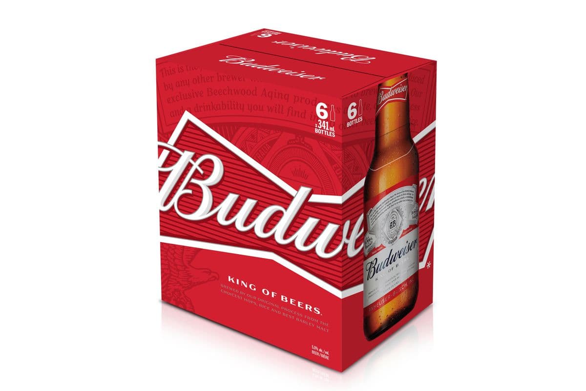 Budweiser (6 Bottles) (6 x 341 ml)