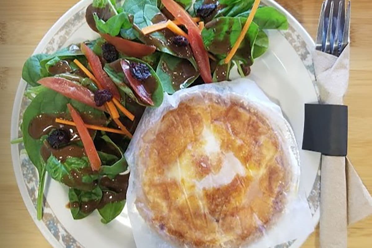 Quiche and Salad