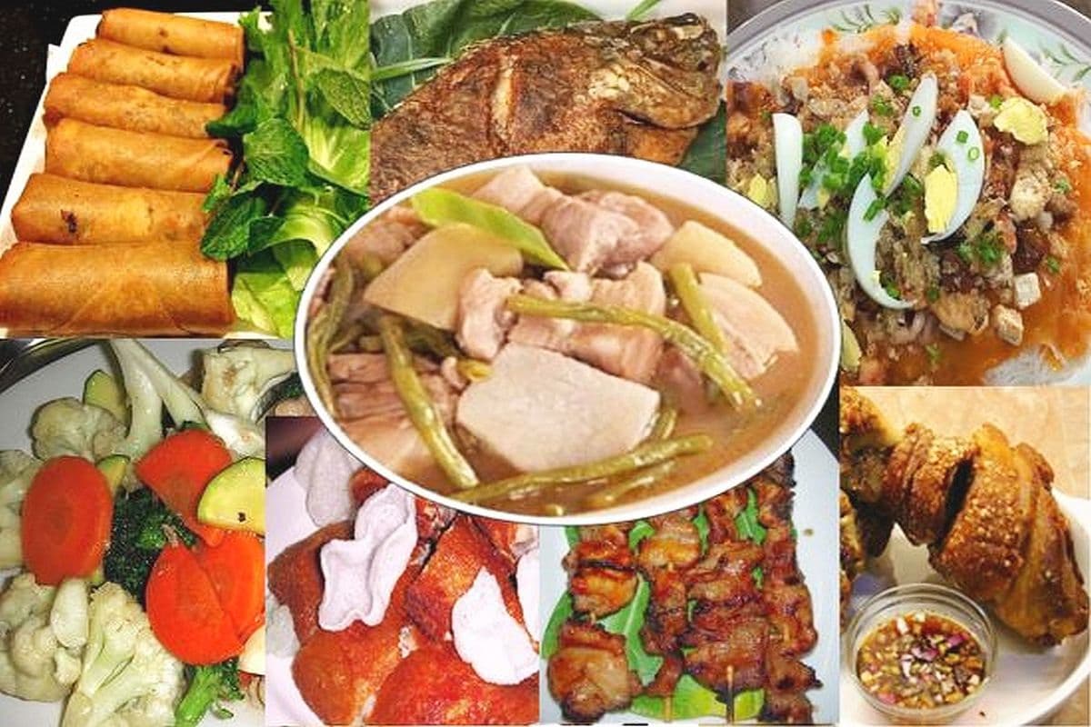 Filipino Combination Dinner for Six