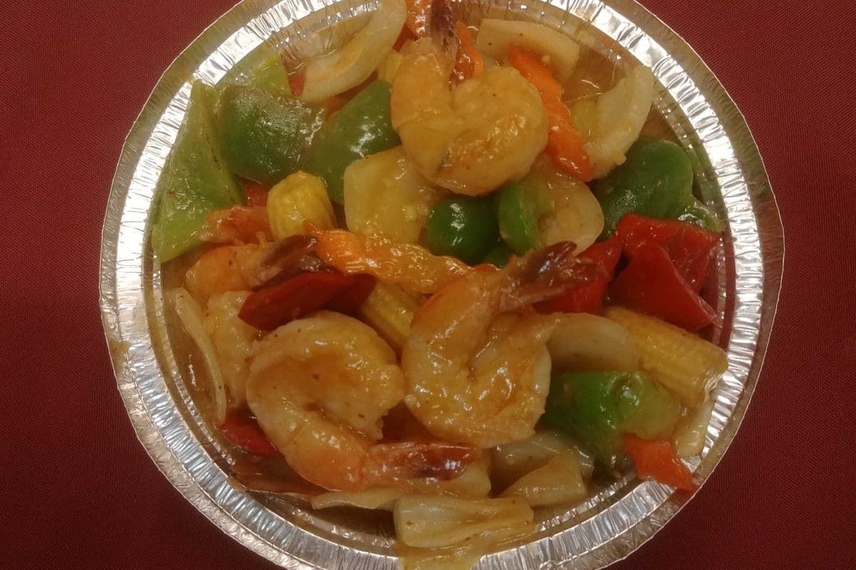22. Crevettes à la sauce au cari / Curry Sauce Shrimps