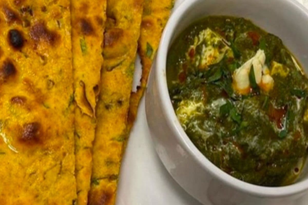 Saag Paneer with Tandoori Roti (2pcs)