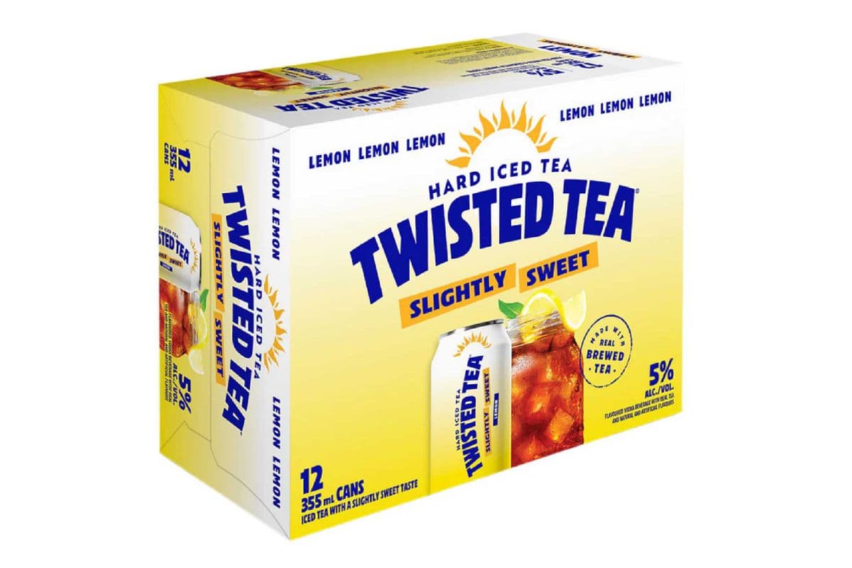 Twisted Tea Hard Iced Tea Slightly Sweet 12 Pack (12 x 355ml)