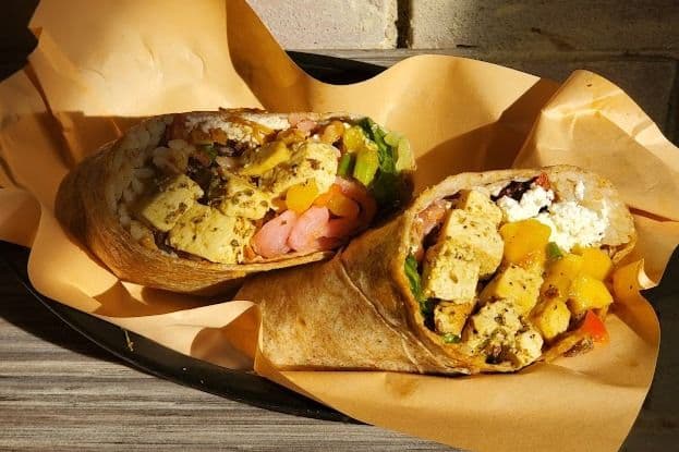Rubbed and Roasted Tofu Burrito