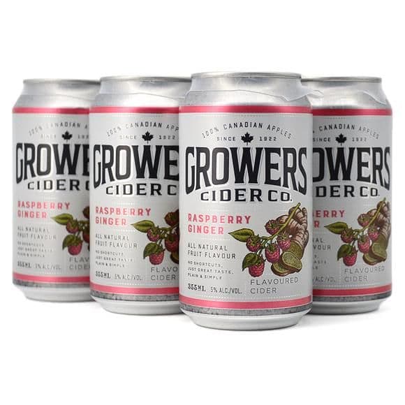 Growers Raspberry-Ginger (6 x 355 ml cans)