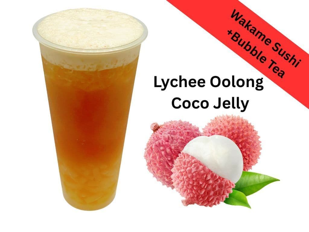 Lychee GreenTea+ Popping Boba