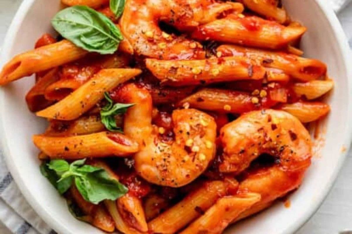 Pasta Prawn Red Sauce