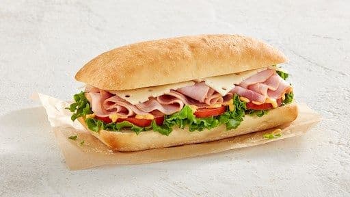 Ham & Swiss on a ciabatta