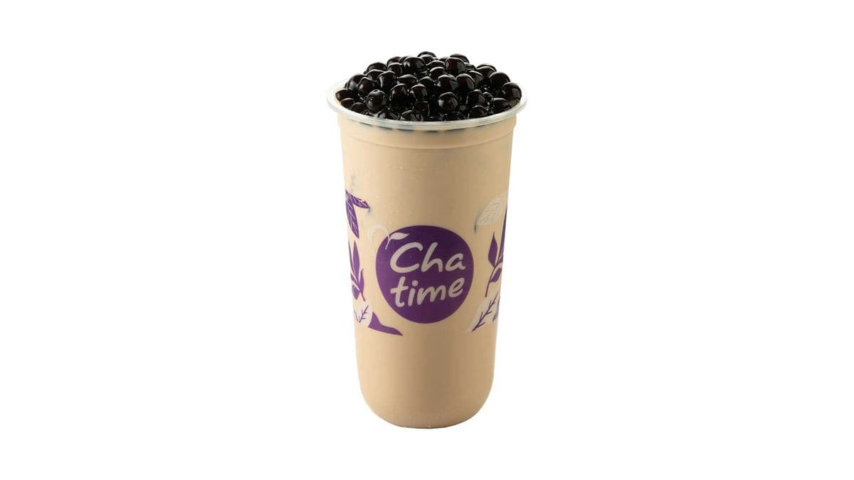Grass Jelly Roasted Milk Tea
