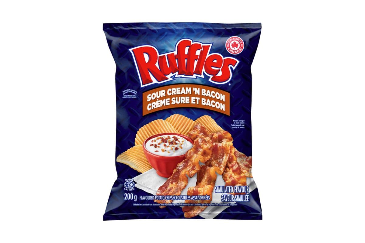 Ruffles Sour Cream and Bacon (200 g)