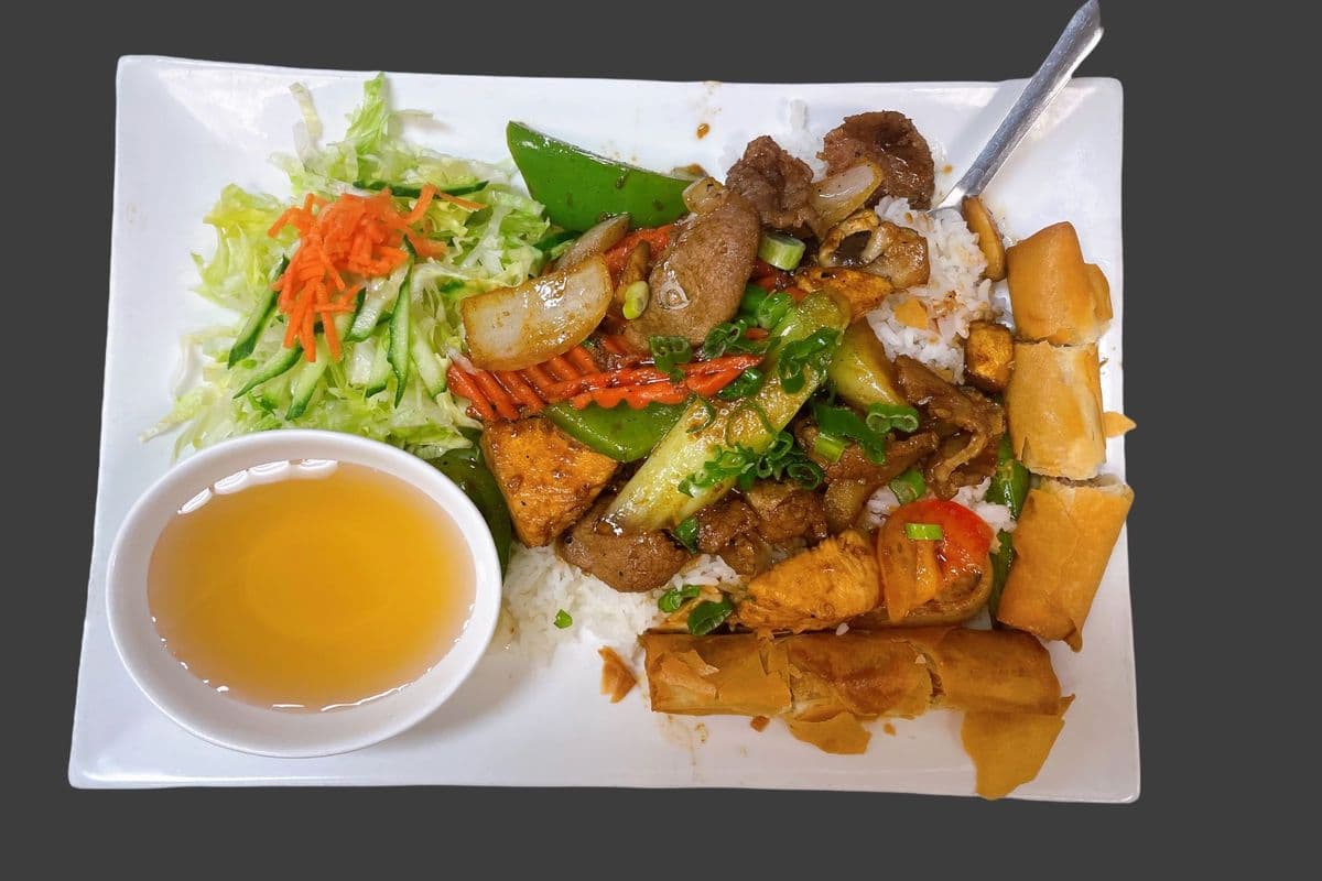 Wok-Fried 3 Protein Bowl