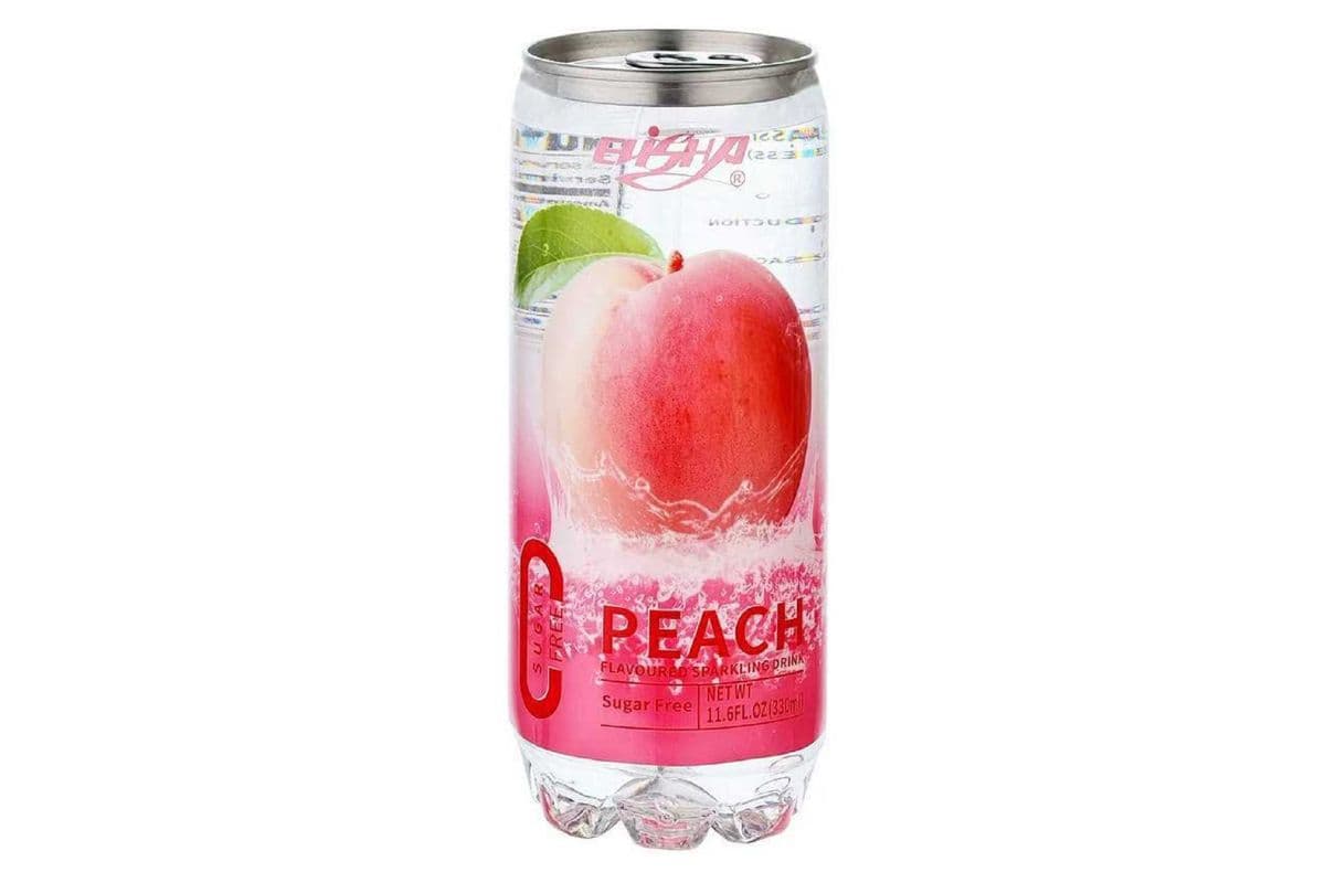 Elisha Peach Sugar-Free Juice–330 ml(NEW) (330 ml)