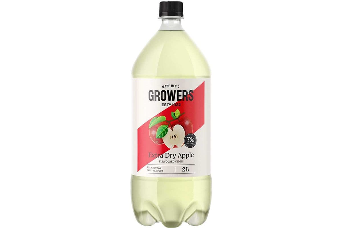 GROWERS EXTRA DRY APPLE CIDER (1 x 2L)