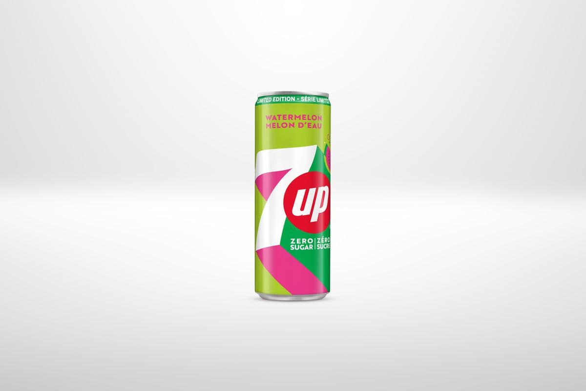 7UP Watermelon Zero Sugar Sleek (355 ml)