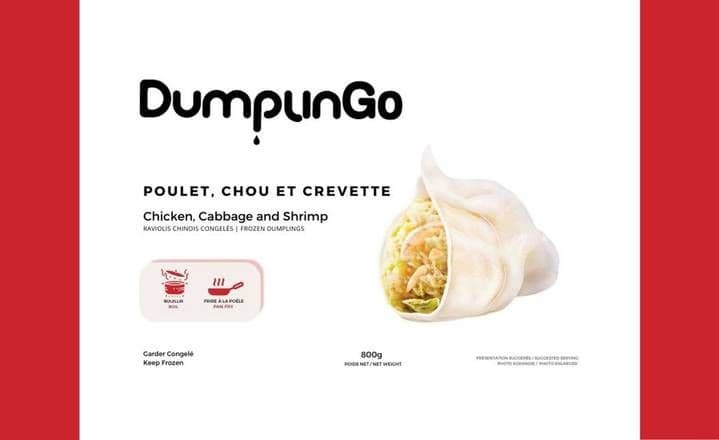 Chicken, Cabbage & Shrimp Frozen Dumplings(800g) / Poulet, Chou & Crevette Dumpling Congelée(800g)/