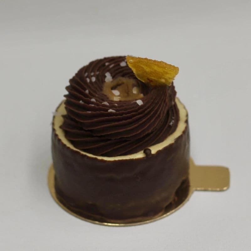 Salted Caramel Chocolate Charlotte