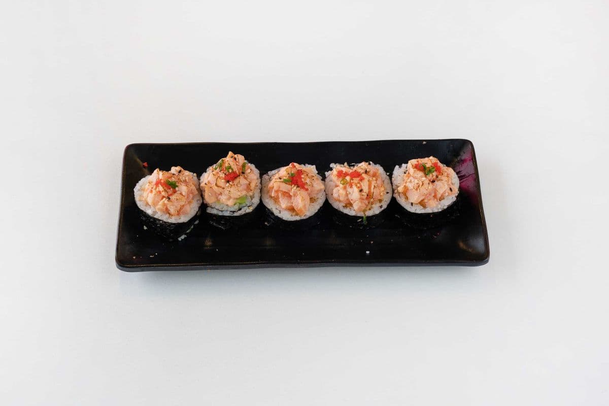 Saumon flammé (5 mcx) / Flamed salmon (5 pcs)