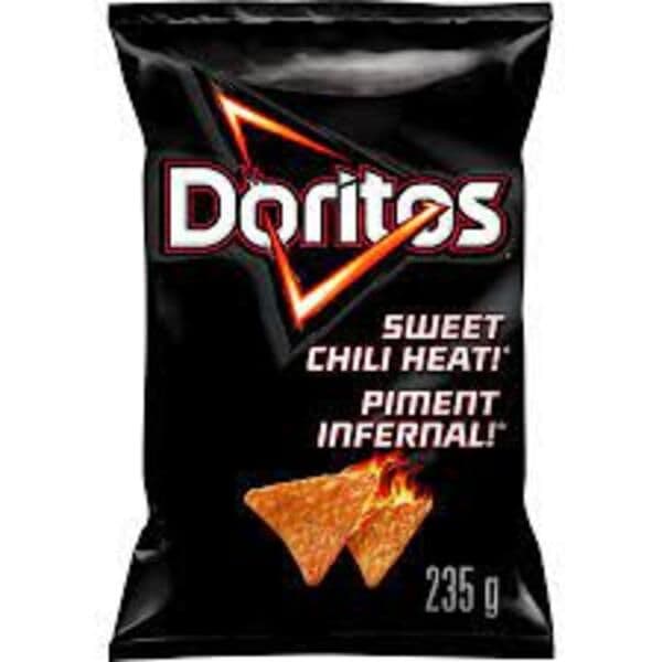 Doritos Chips Tortilla Piment Infernal 235g/ Doritos Tortilla Chips Chili Heat 235g
