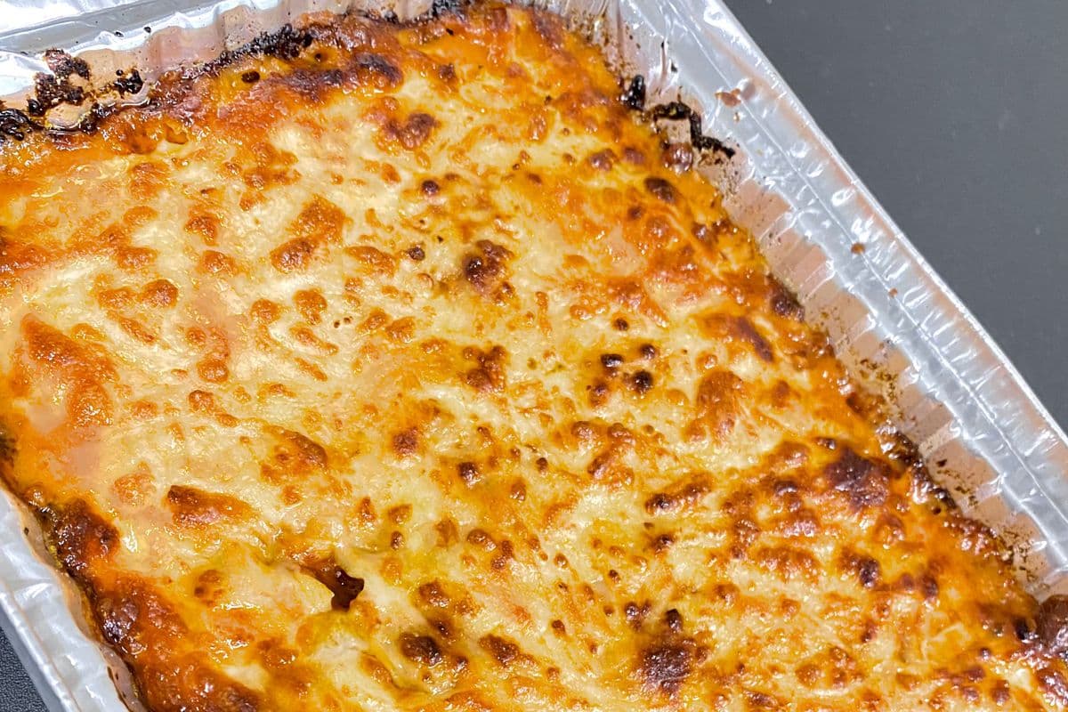 Homemade beef lasagna