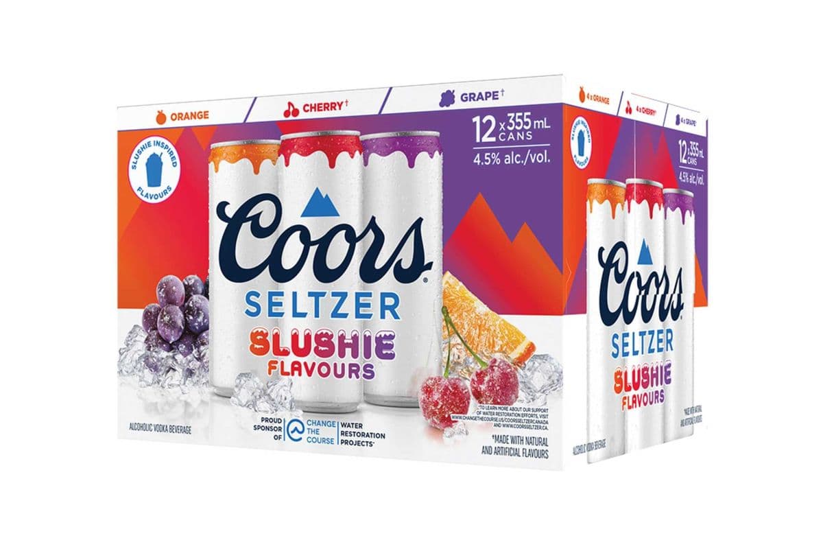 Coors Seltzer Slushie Flavour Pack (12 x 355ML)