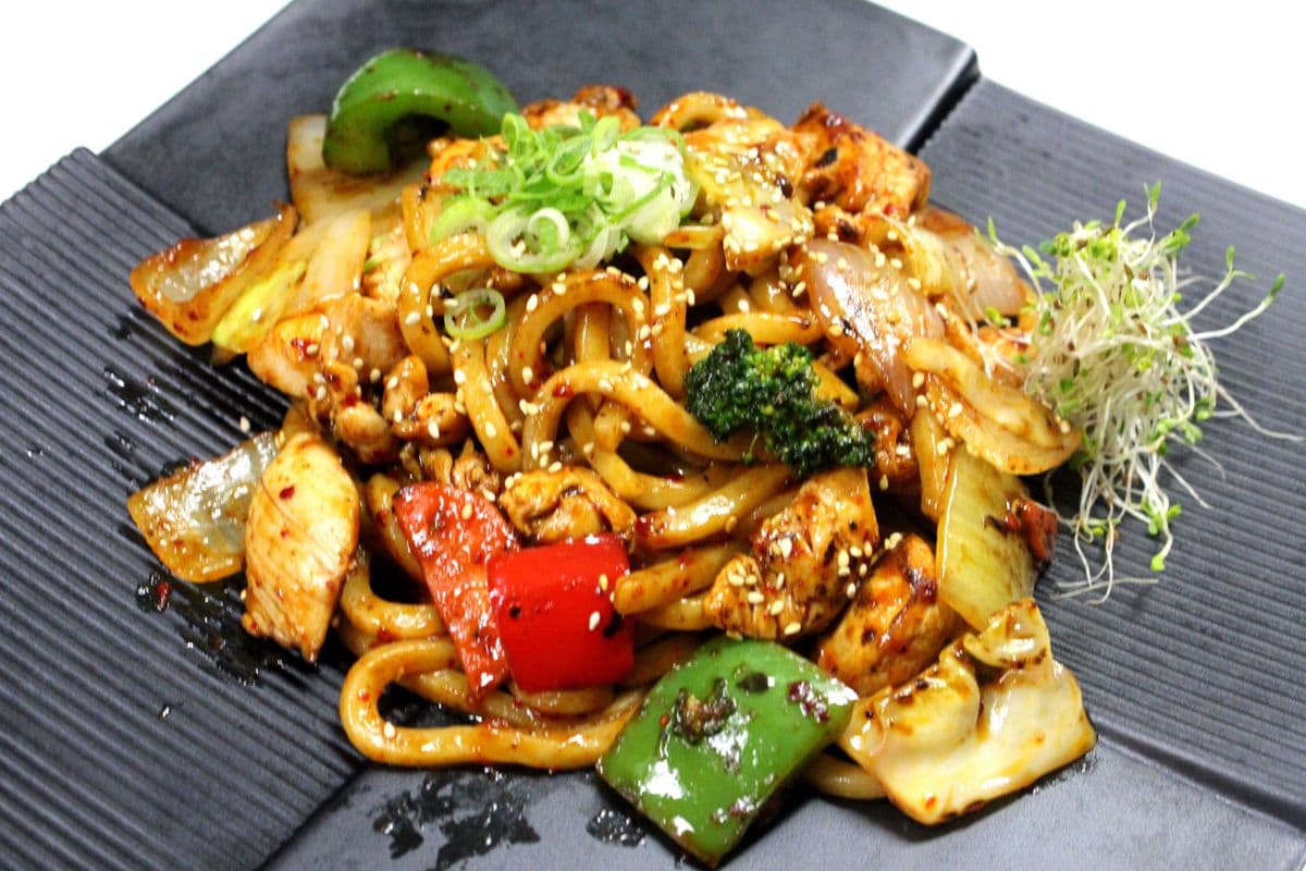 Spicy Stir Fried Udon