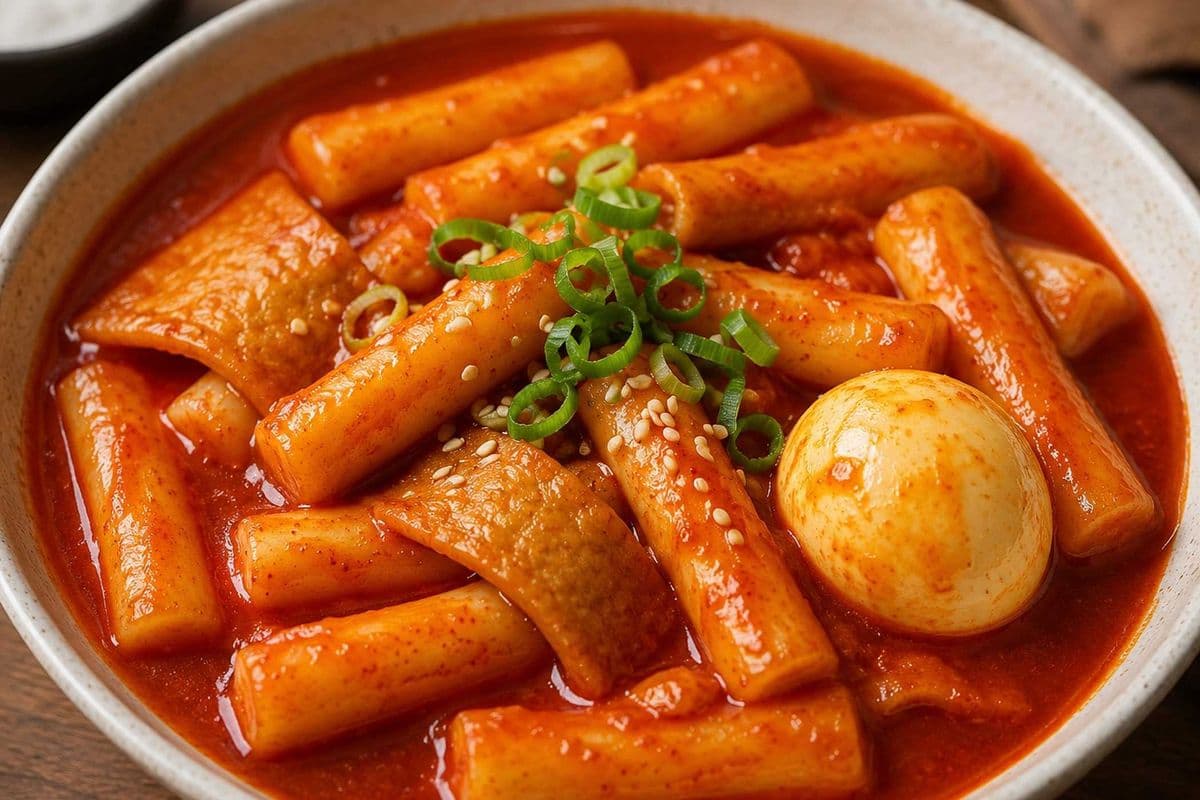 Tteokbokki (Korean Spicy Rice Cakes)