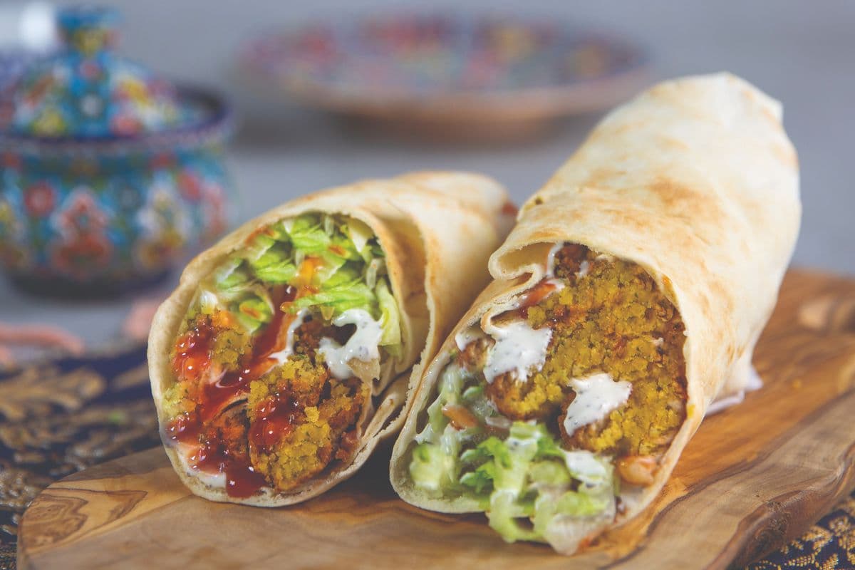 Large Falafel Wrap Combo