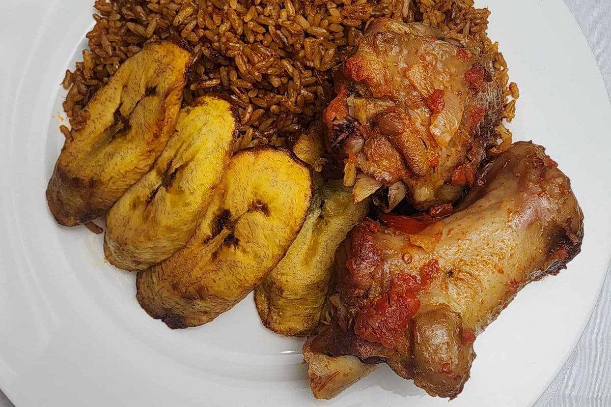 Jollof Rice W/Turkey OR Chicken