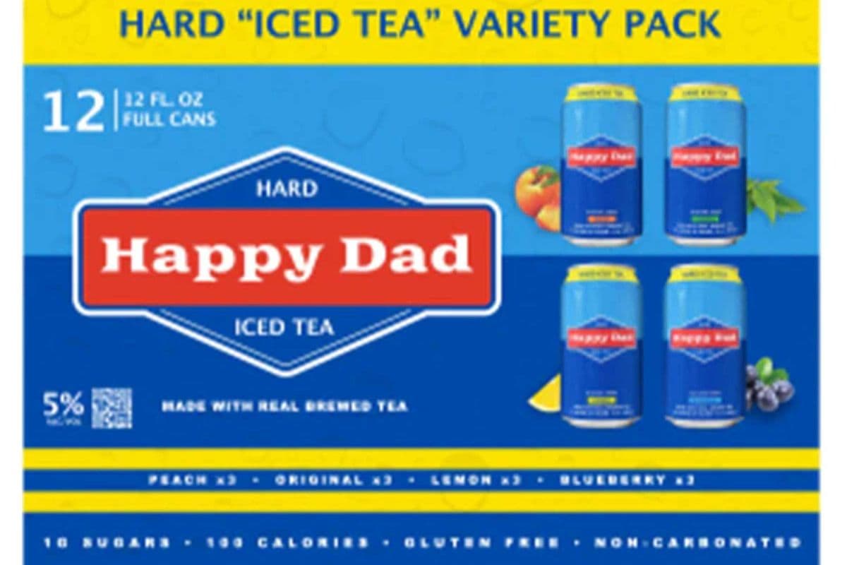 HAPPY DAD HARD ICED TEA VARIETY (12 PACK) (355ML CAN) (12 Cal)