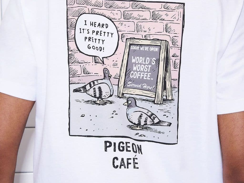 Pigeon/Ardene White Tshirt