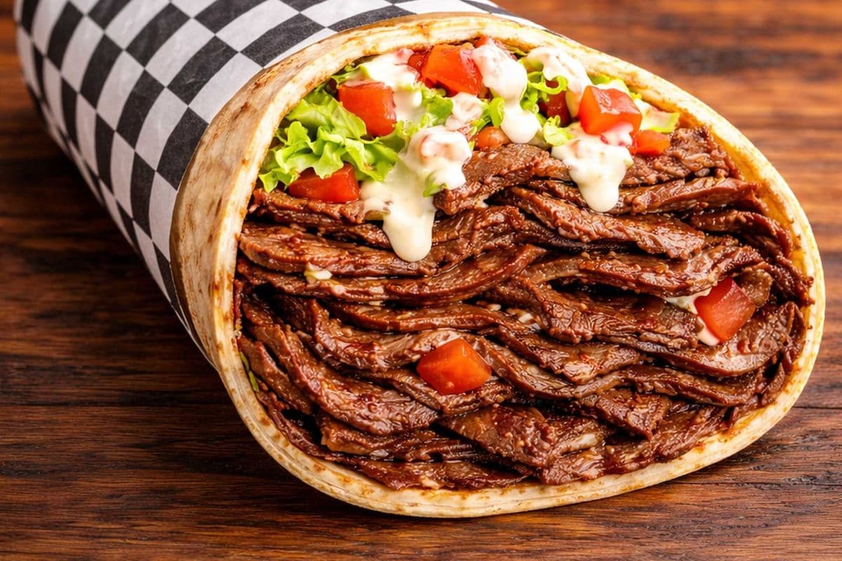 Super Beef Donair wrap