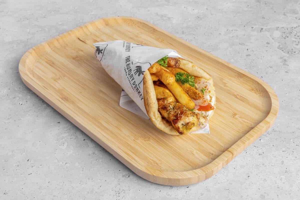 Traditional Chicken Souvlaki Pita