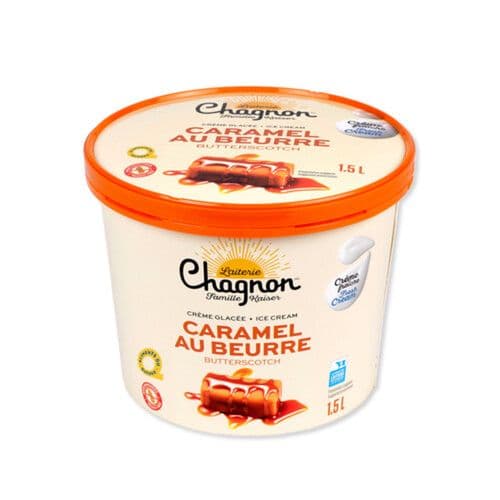 Chagnon Créme Glacée Caramel au Beurre 1.5L/ Chagnon Caramel Toffee Ice Cream 1.5 L
