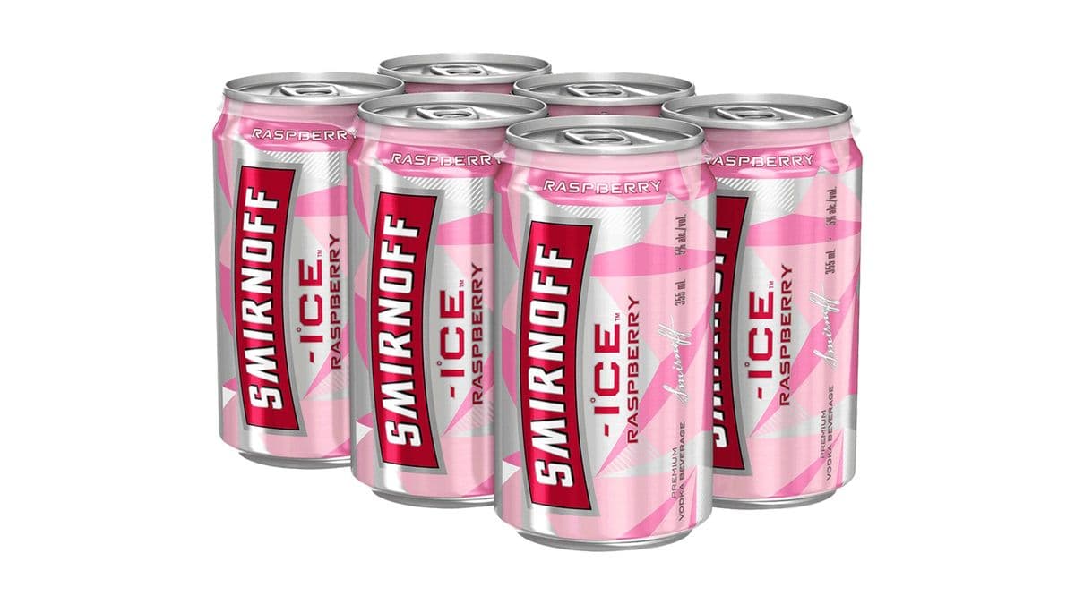 Smirnoff Ice Raspberry 6 CAN (6 x 355 ml)