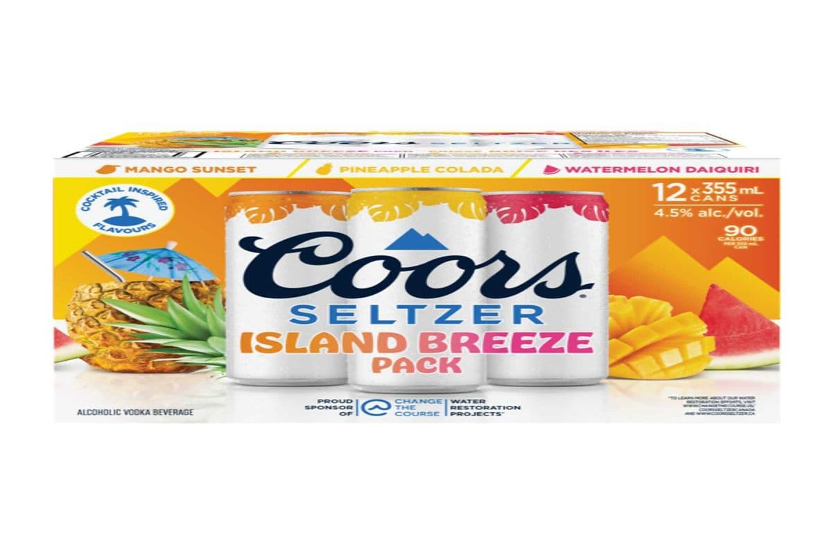 (NEW) COORS SELTZER ISLAND BREEZE MIXER (12 x 355ML)