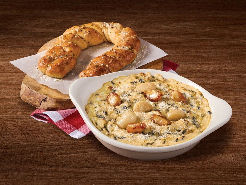 Roasted Garlic Spin Dip