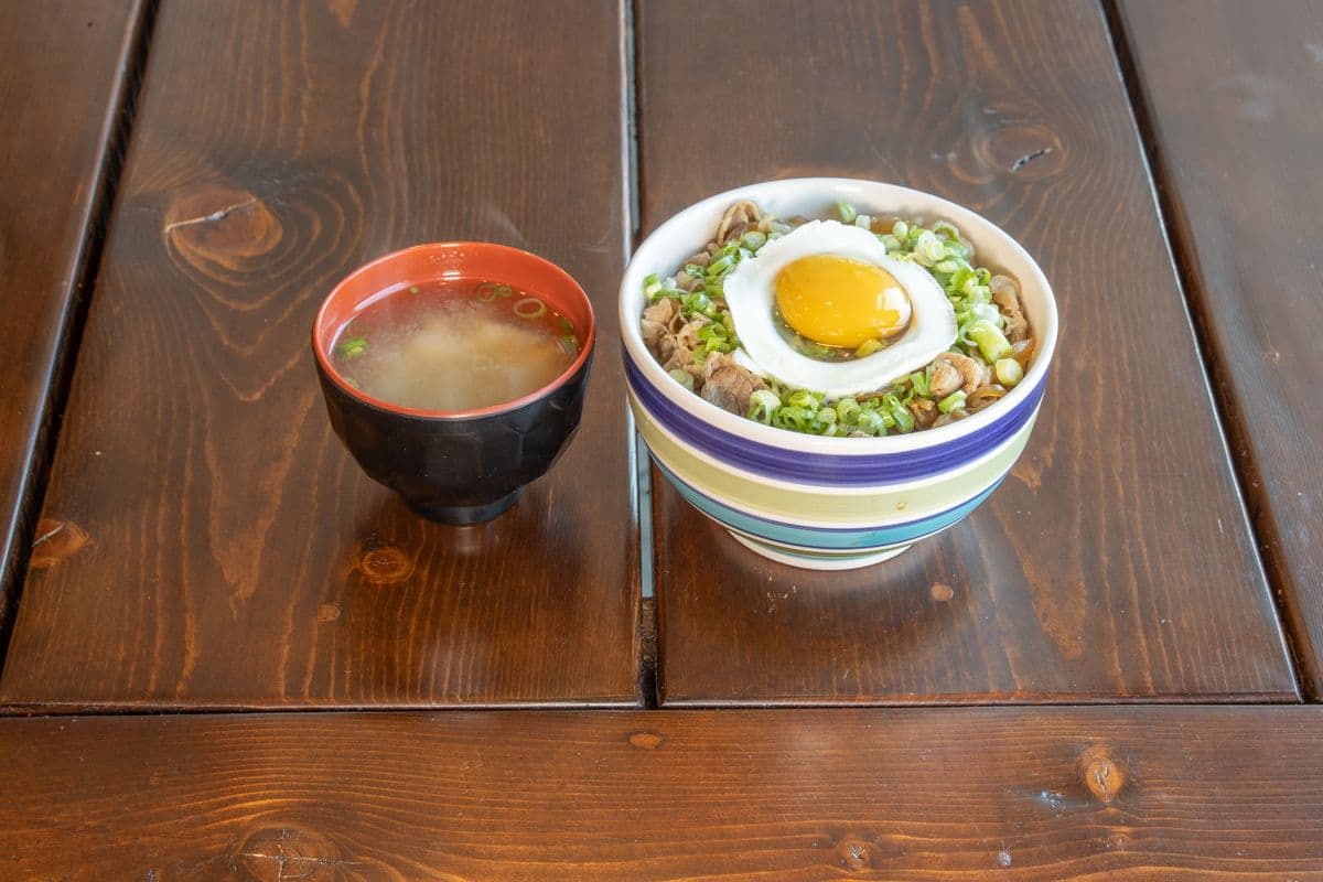 GyuDon with Hot Spring Egg / 牛肉香葱温泉蛋
