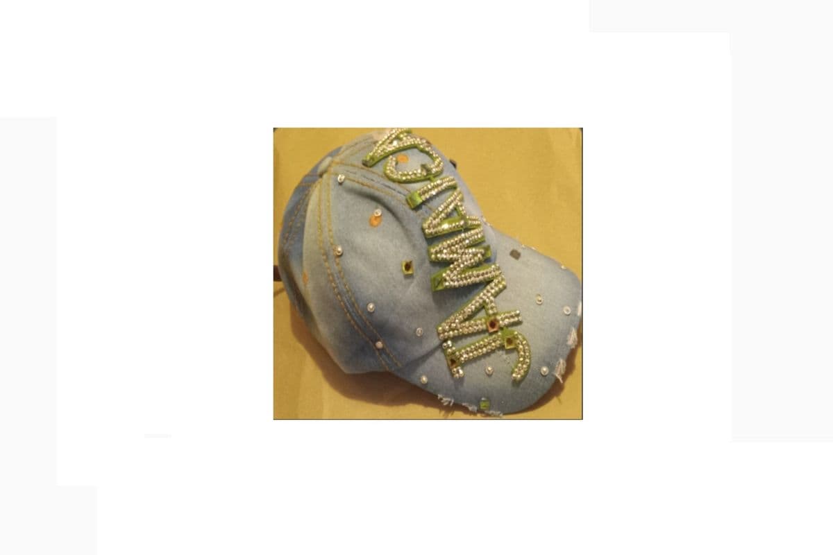 Jamaica Rhinestone Denim Hat