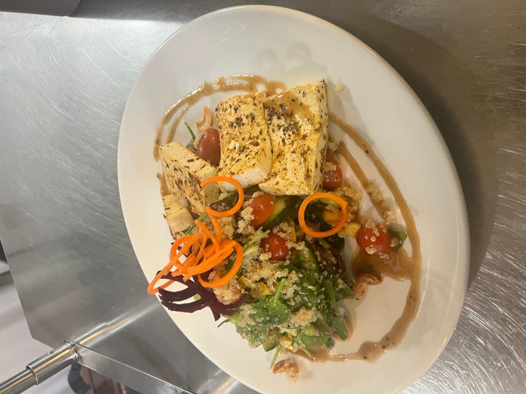 Organic Quinoa and Grilled Tofu Salad