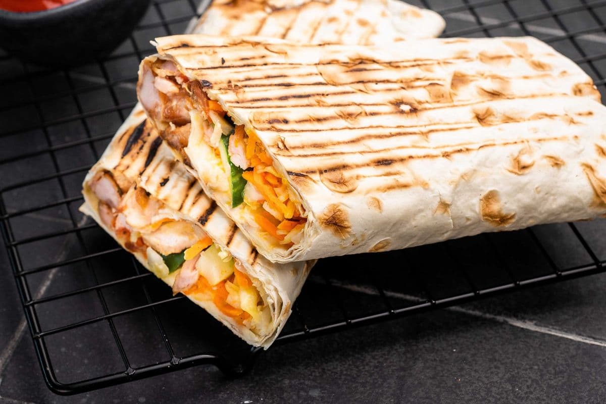 Chicken Saj Wrap