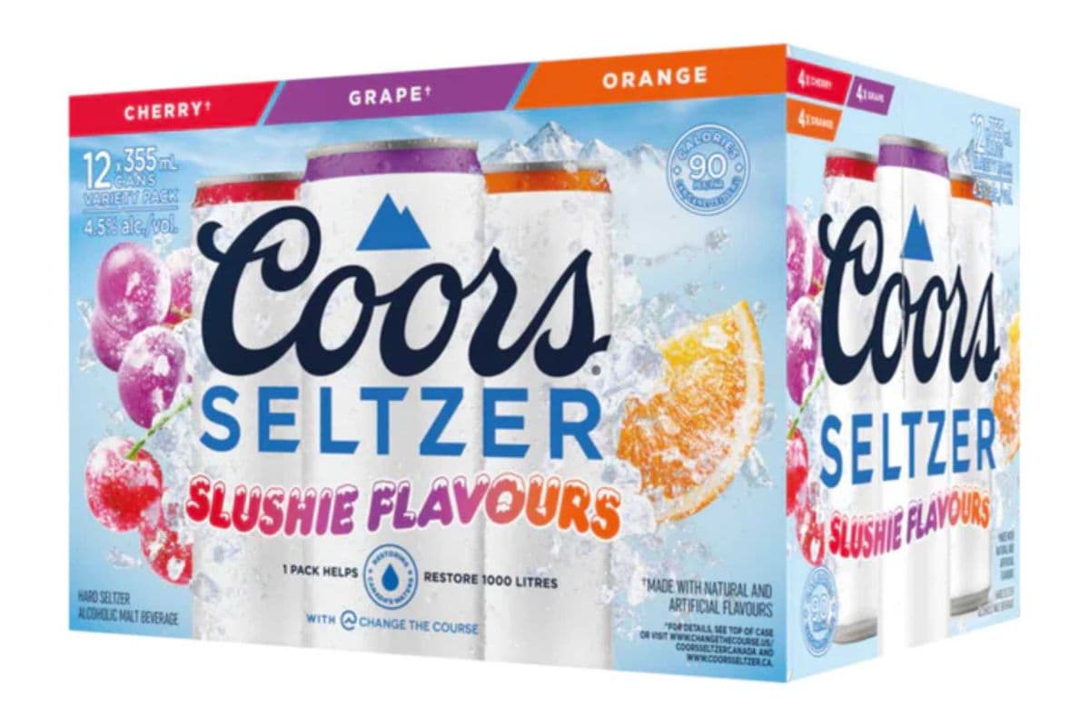Coors Seltzer Slushie Flavours 12pk Mix (12 x 355ml)