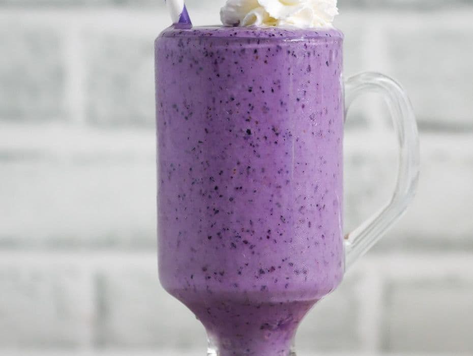 Blueberry Cream Cheese Ice Cream Shake