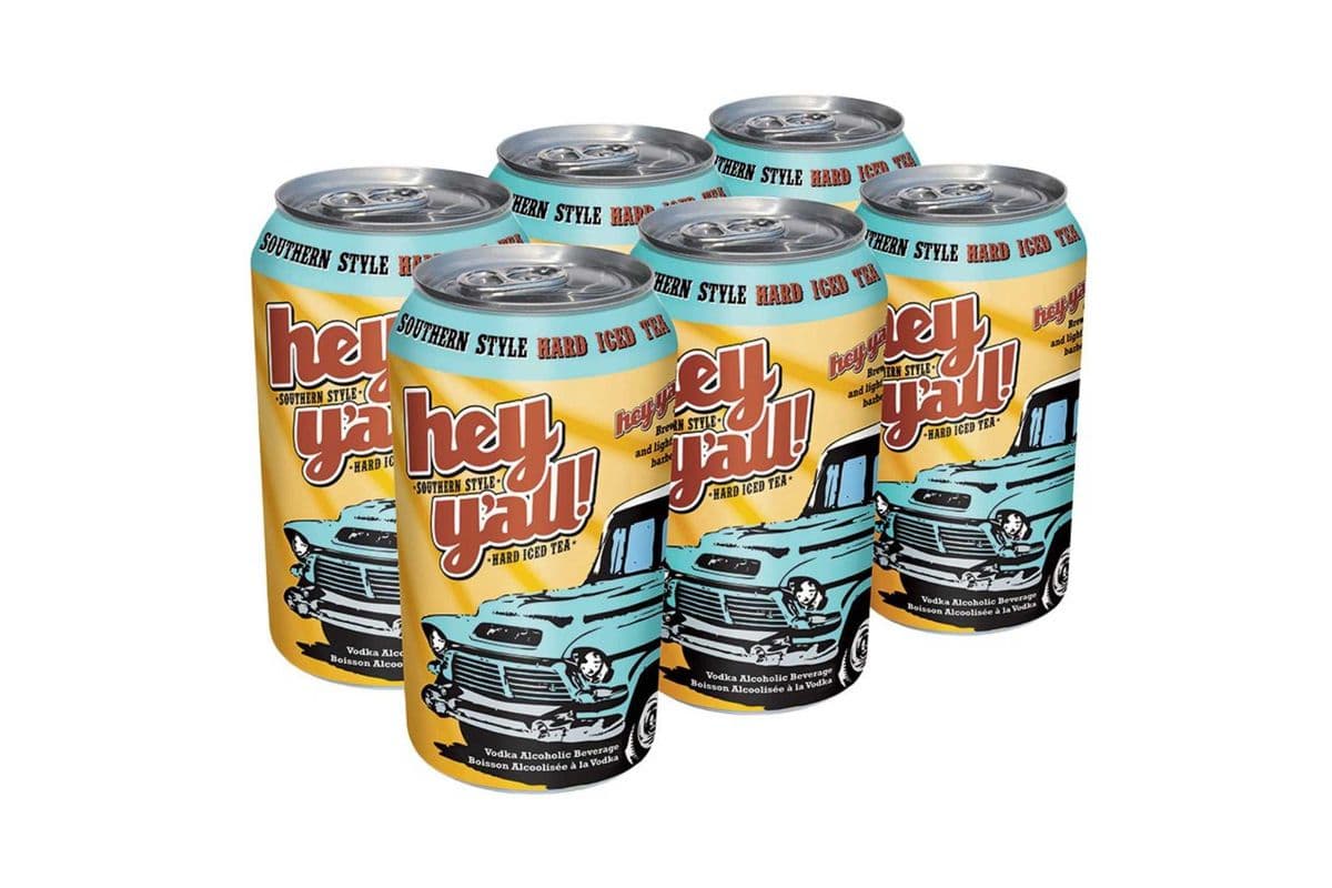 Hey Y'All Southern Style Hard Iced Tea (6 Packs) (6 x 355ML)